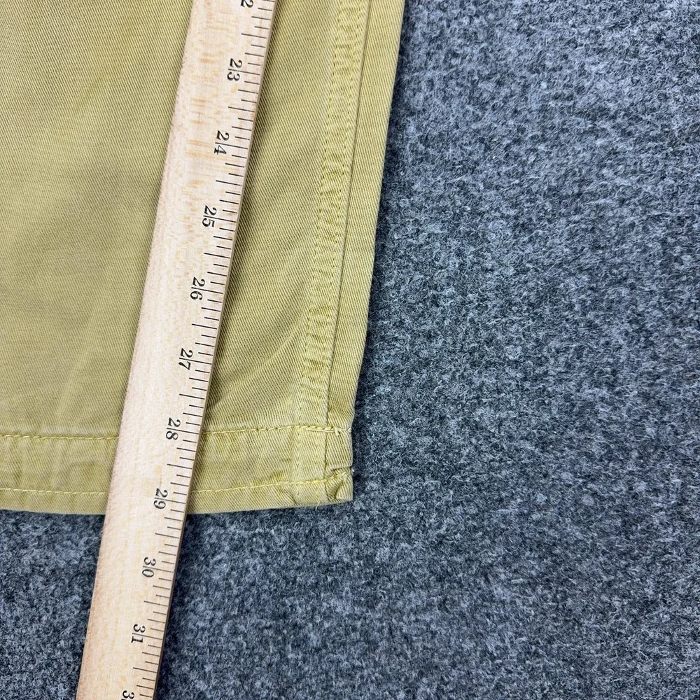 Free People Pants Womens 0 Beige Pleated Twill Chino Straight Leg Relaxed Casual
